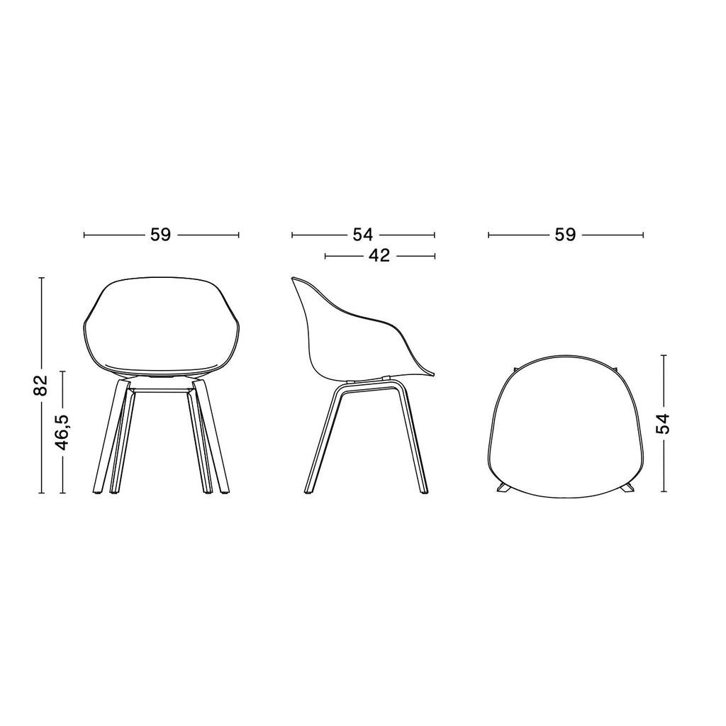 HAY About a Chair AAC 222 2.0 Armlehnstuhl Eiche lackiert