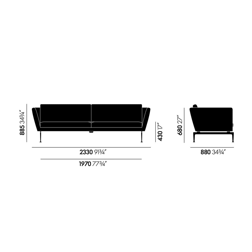 Vitra Suita Classic 3-Sitzer Sofa