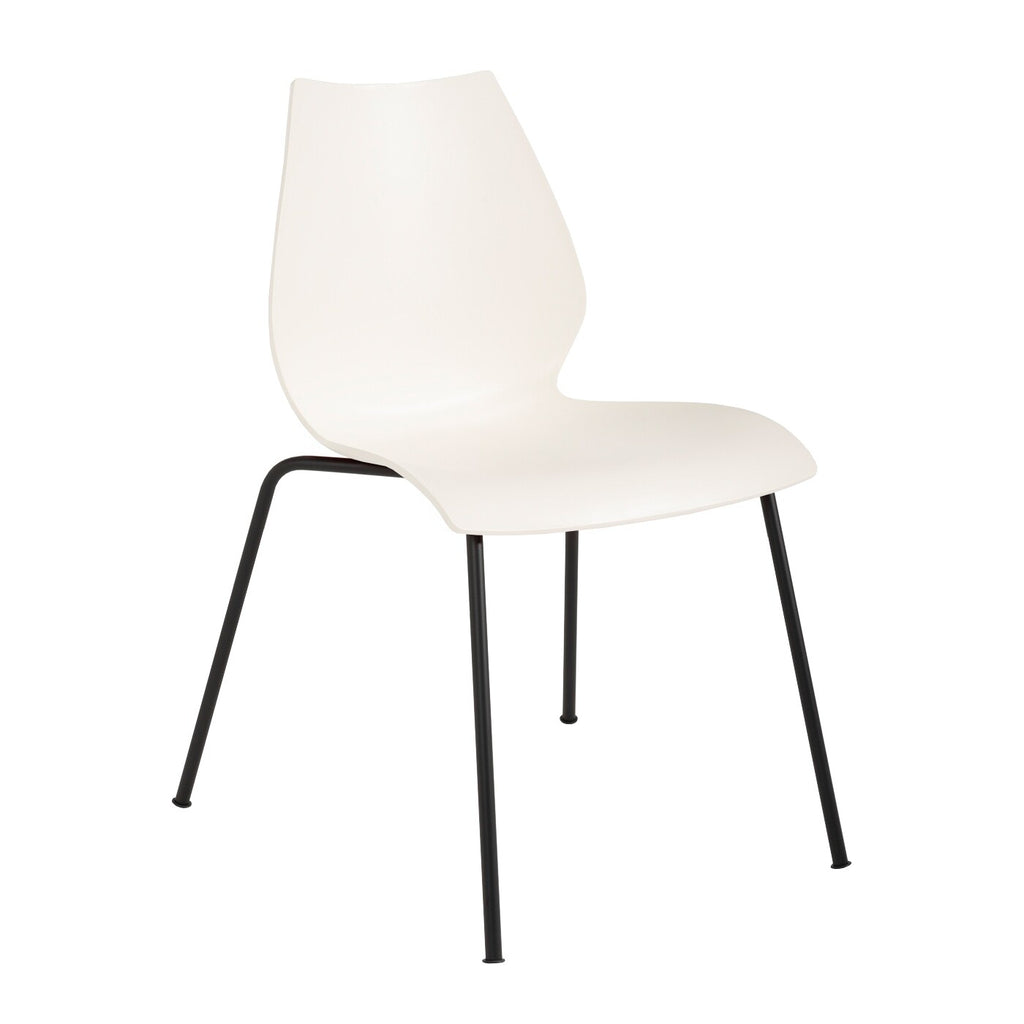 Kartell Maui Stuhl Gestell Stahlrohr schwarz lackiert