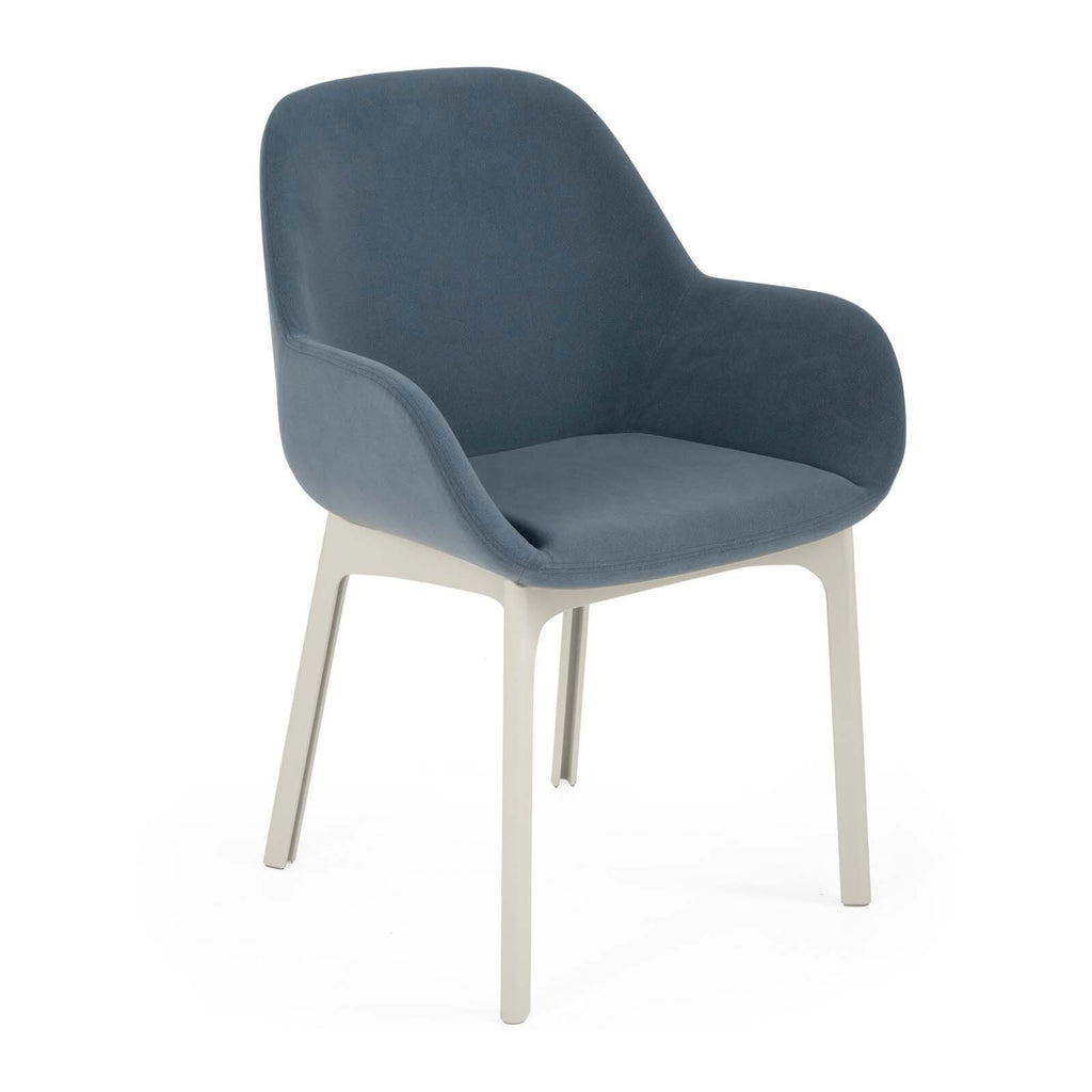 Kartell Clap Aquaclean Armlehnstuhl Gestell weiß
