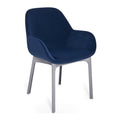 Kartell Clap Aquaclean Armlehnstuhl Gestell schwarz