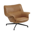 Muuto Doze Lounge Chair Low drehbar Leder