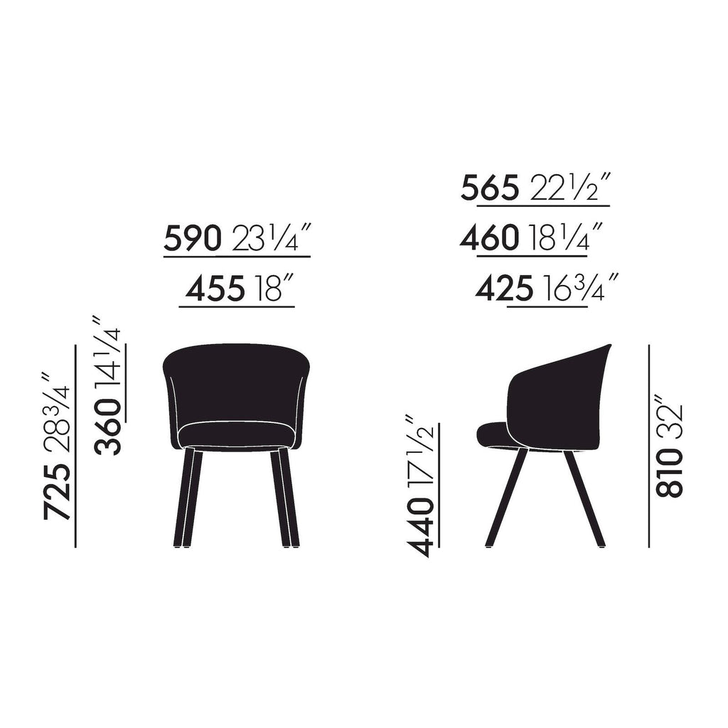 Vitra Mikado Armlehnstuhl Leder