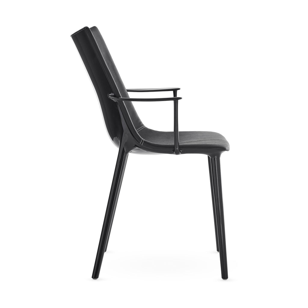 Kartell H.H.H. Armlehnstuhl Leder