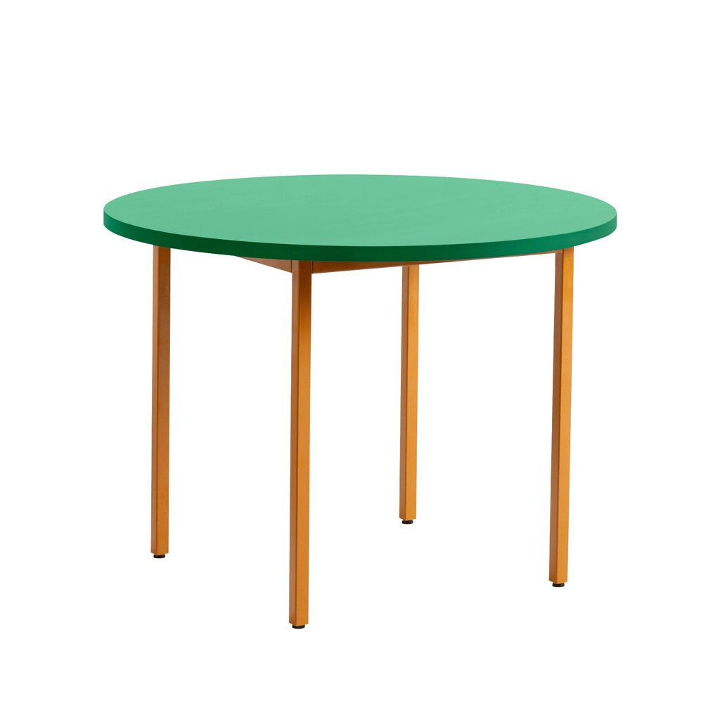 HAY Two-Colour Esstisch Gestell Ocker Ø105cm