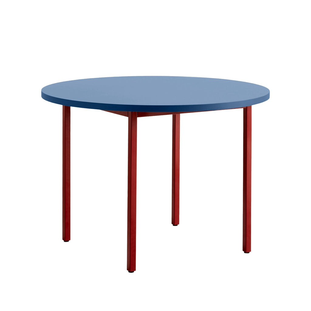 HAY Two-Colour Esstisch Gestell Kastanienrot Ø105cm