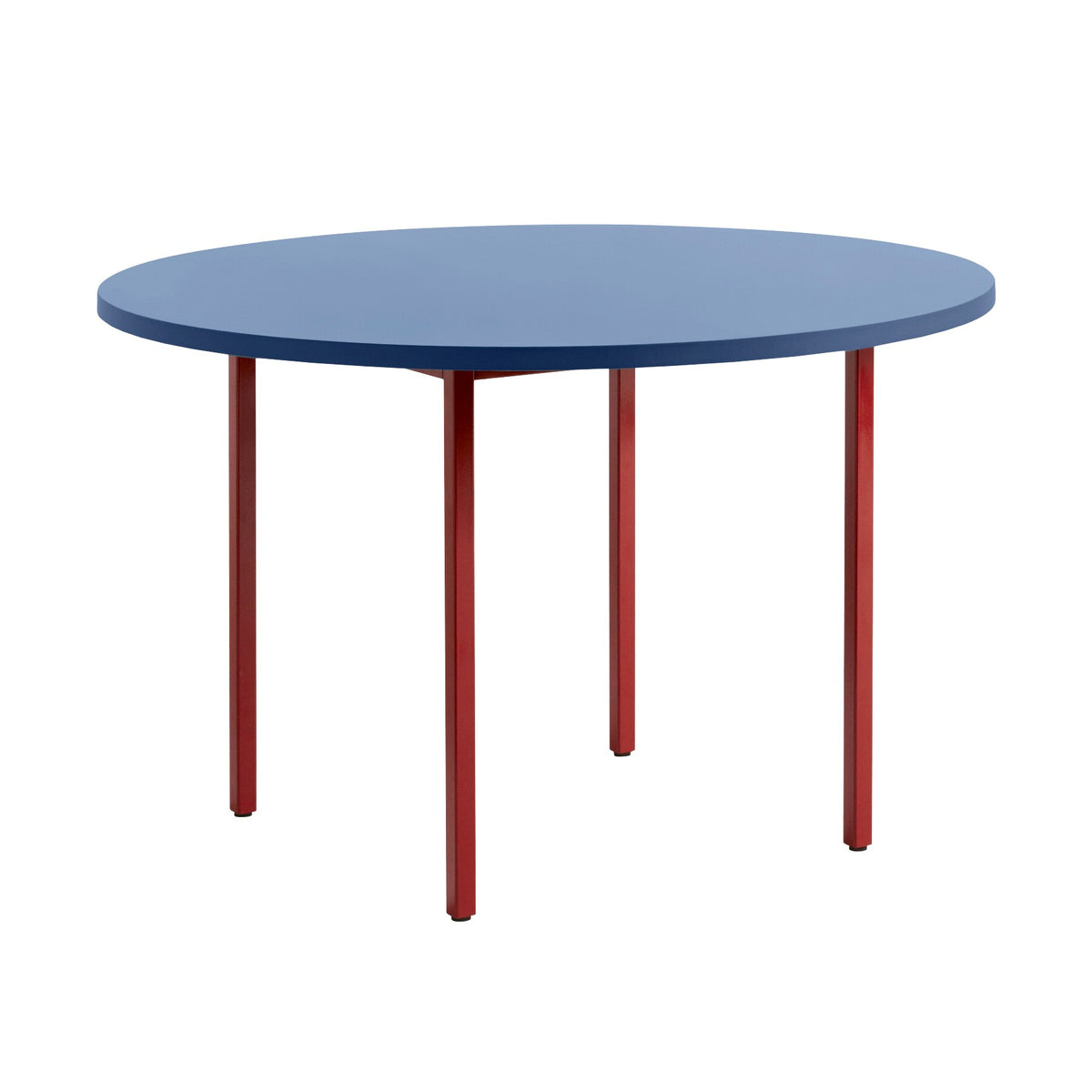 HAY Two-Colour Esstisch Gestell Kastanienrot Ø120cm