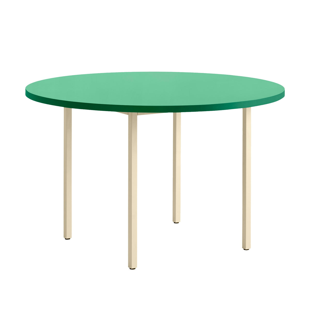 HAY Two-Colour Esstisch Gestell Elfenbein Ø120cm