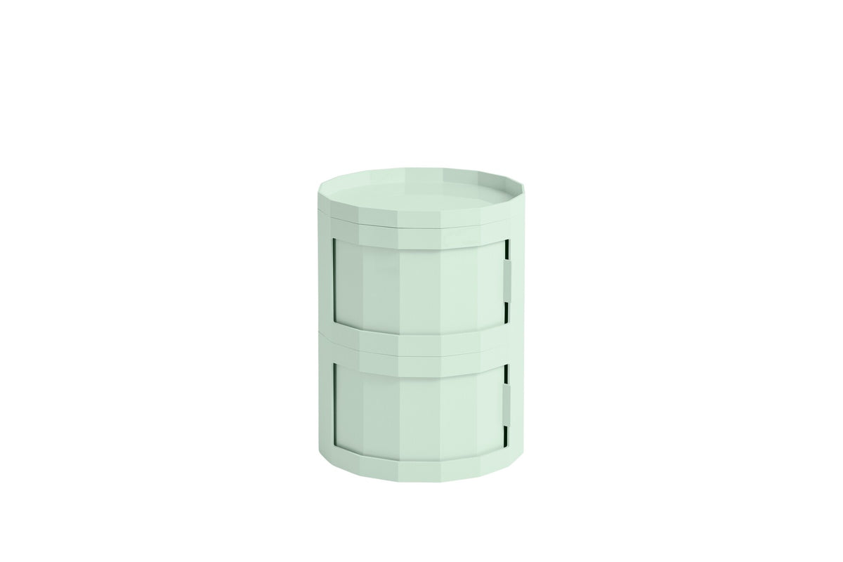 HAY Facet Container 20 mit Füßen und Rollen