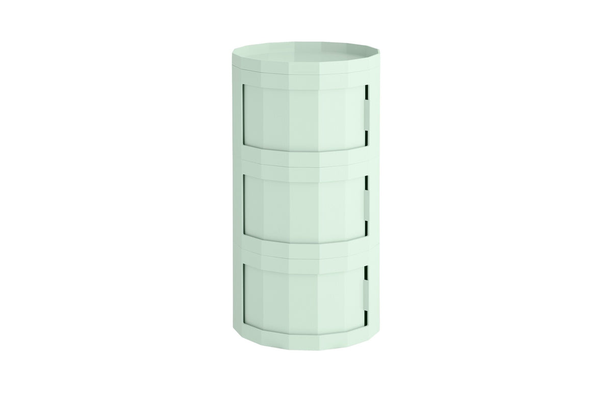 HAY Facet Container 30 mit Füßen und Rollen