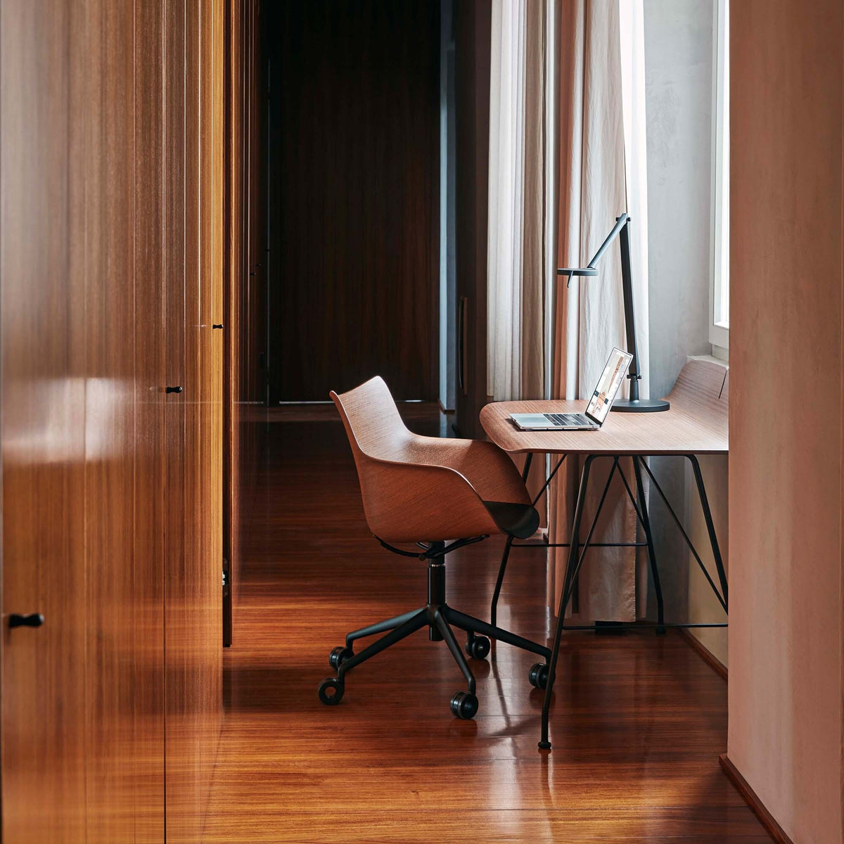Kartell Q/Wood Bürostuhl Buche