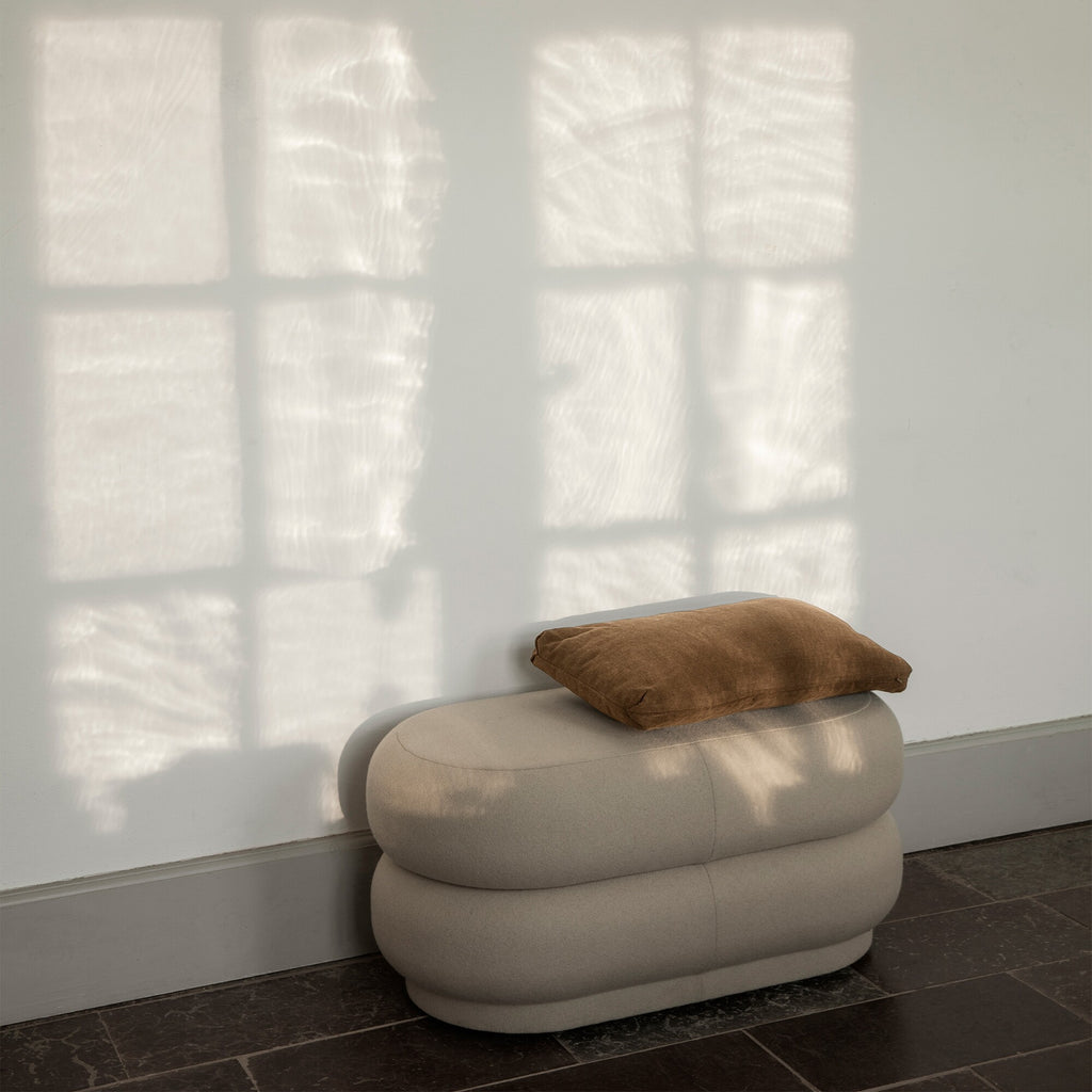 Ferm Living Pouf Oval mit 2 Ebenen