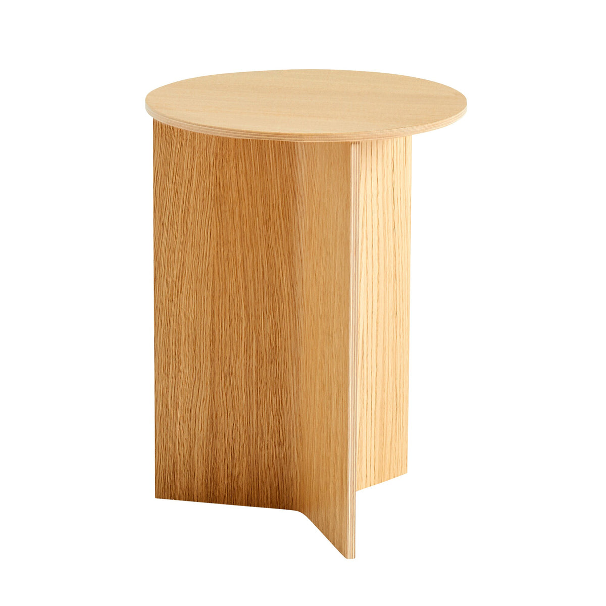 HAY Slit Beistelltisch Holz rund H47cm