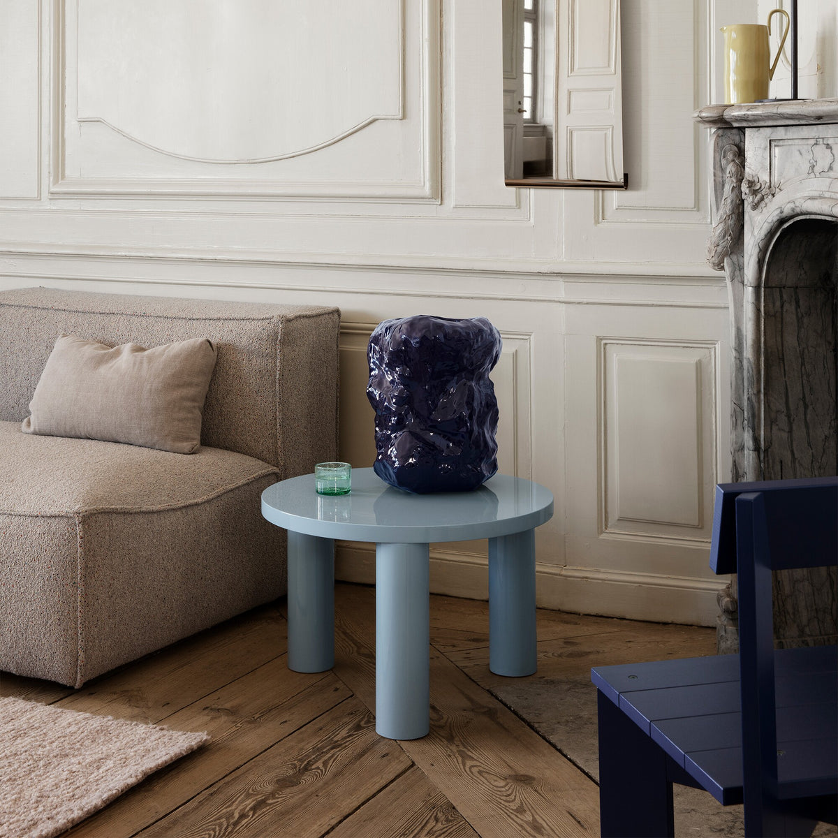 Ferm Living Post Beistelltisch Hochglanz S