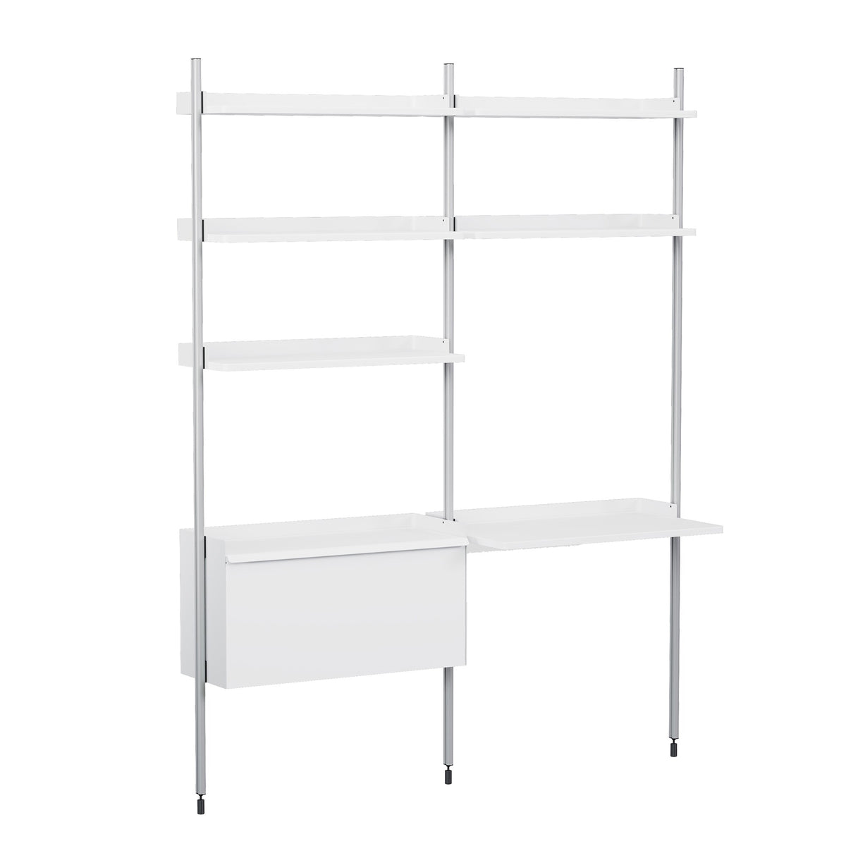 HAY Pier System 12 Regal mit Schreibtisch