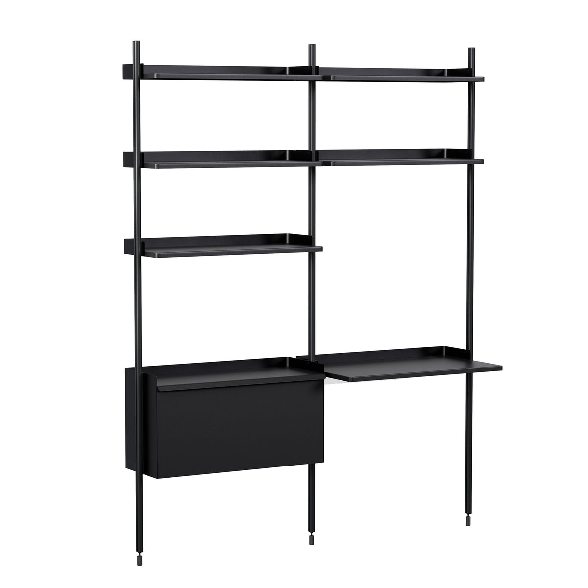 HAY Pier System 12 Regal mit Schreibtisch