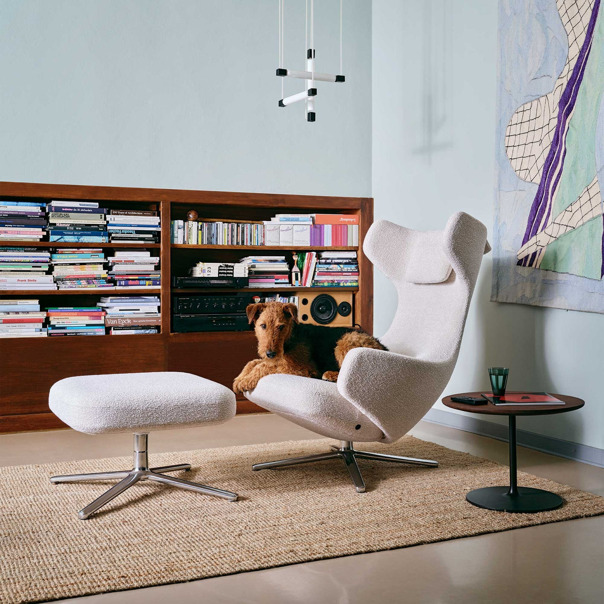 Vitra Grand Repos Sessel & Ottoman Stoff