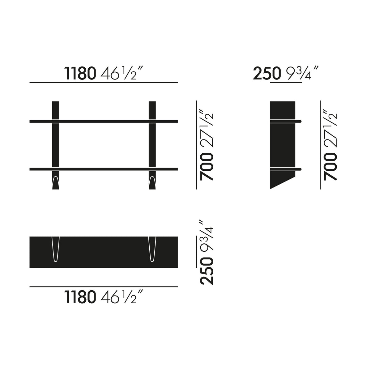 Vitra Rayonnage Wandregal