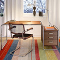 Thonet S 64 N Pure Materials Freischwinger Armlehnstuhl Nussbaum