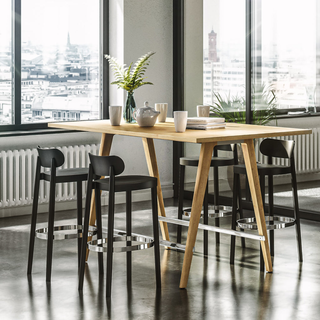 Thonet 118 MH Barhocker mit Muldensitz 94cm