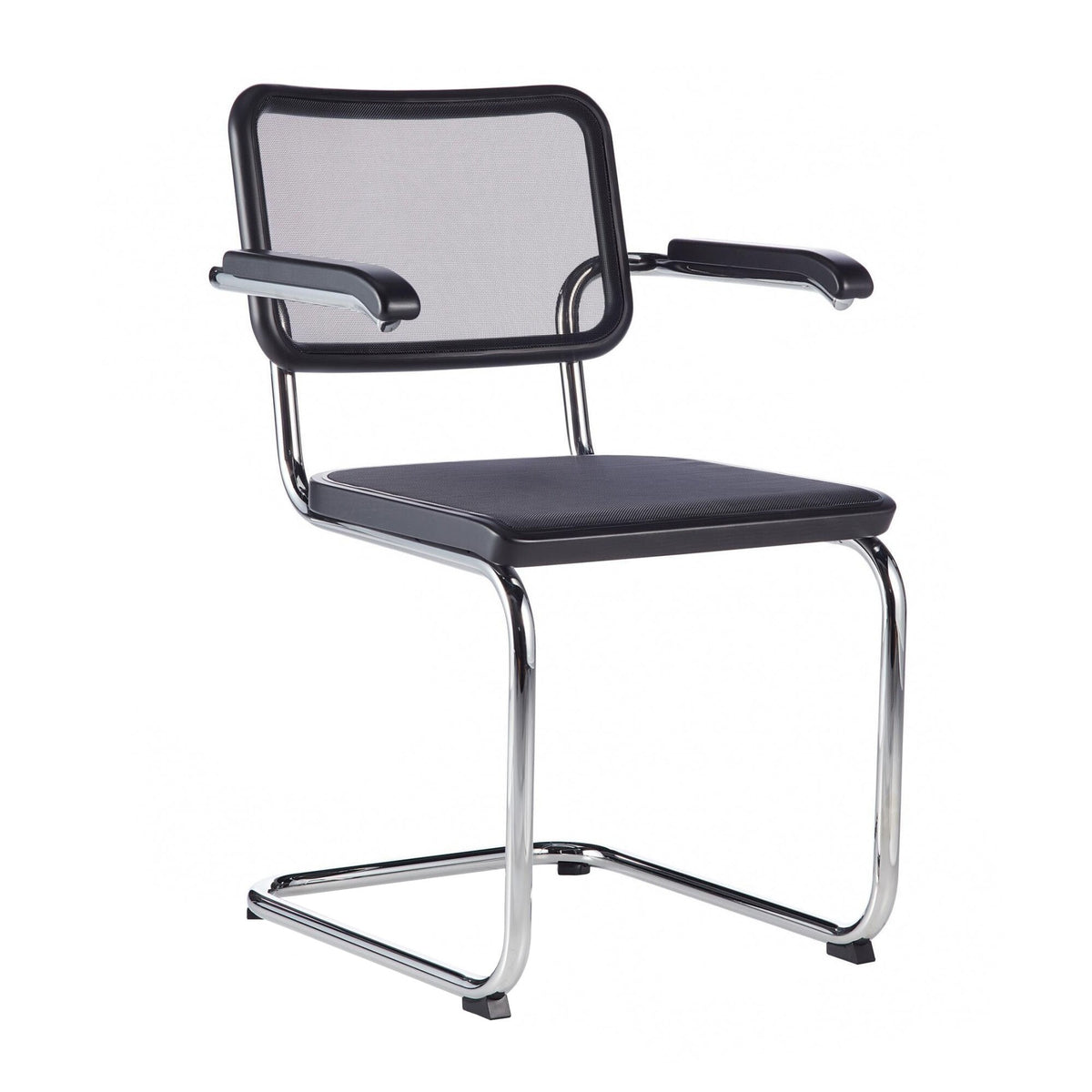 Thonet S 64 N Freischwinger Armlehnstuhl Buche