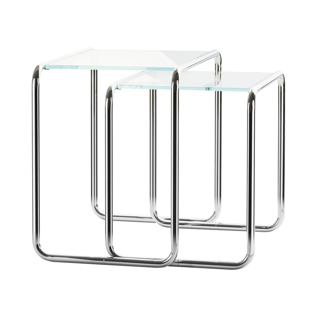 Thonet B 9 Beistelltisch 2er Set Glas