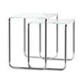 Thonet B 9 Beistelltisch 2er Set Glas