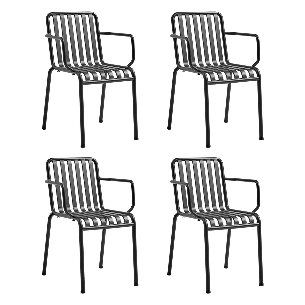 HAY Palissade Garten-Armlehnstuhl 4er Set