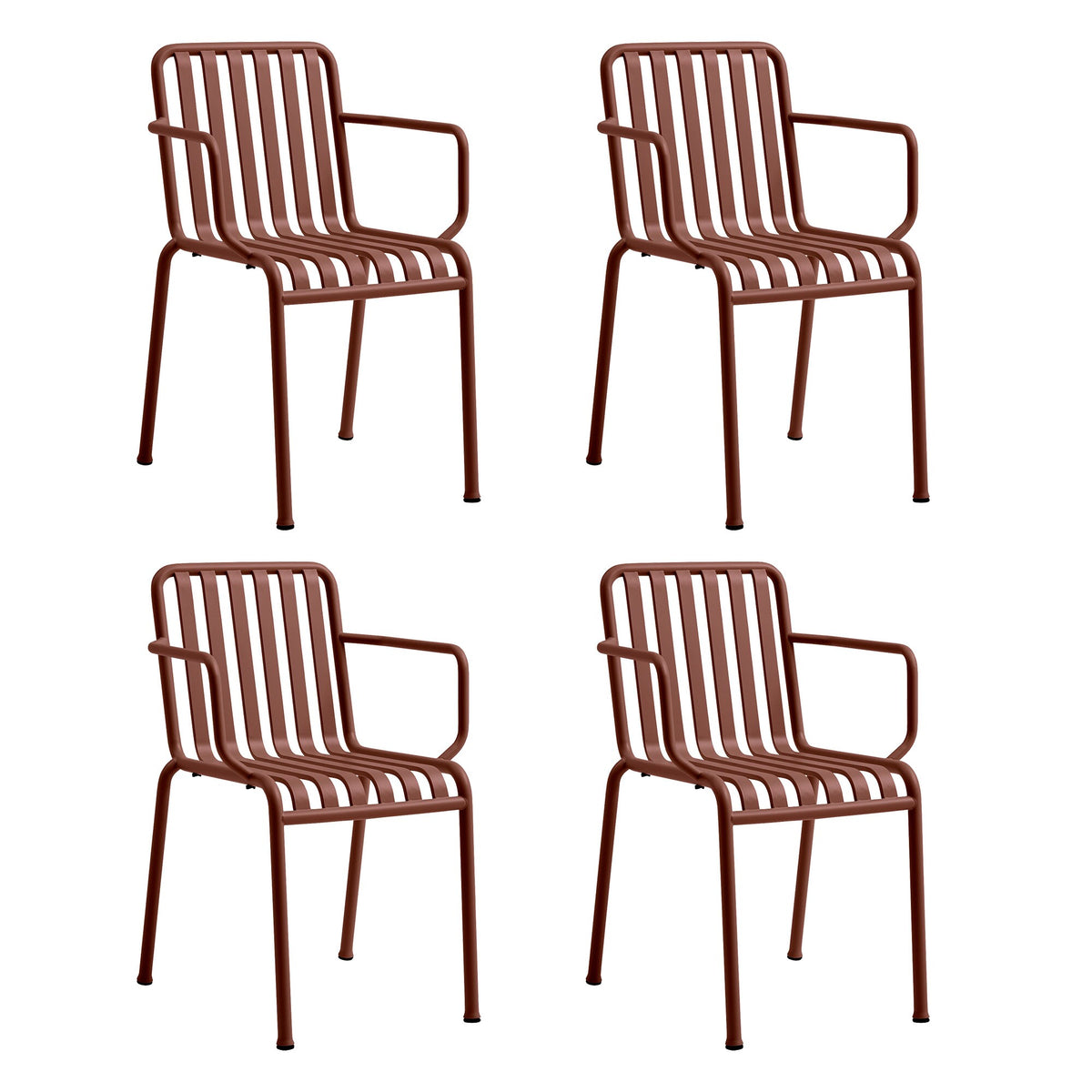 HAY Palissade Garten-Armlehnstuhl 4er Set