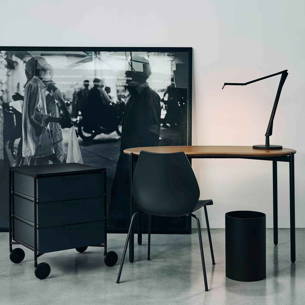 Kartell Maui Stuhl Gestell Stahlrohr schwarz lackiert