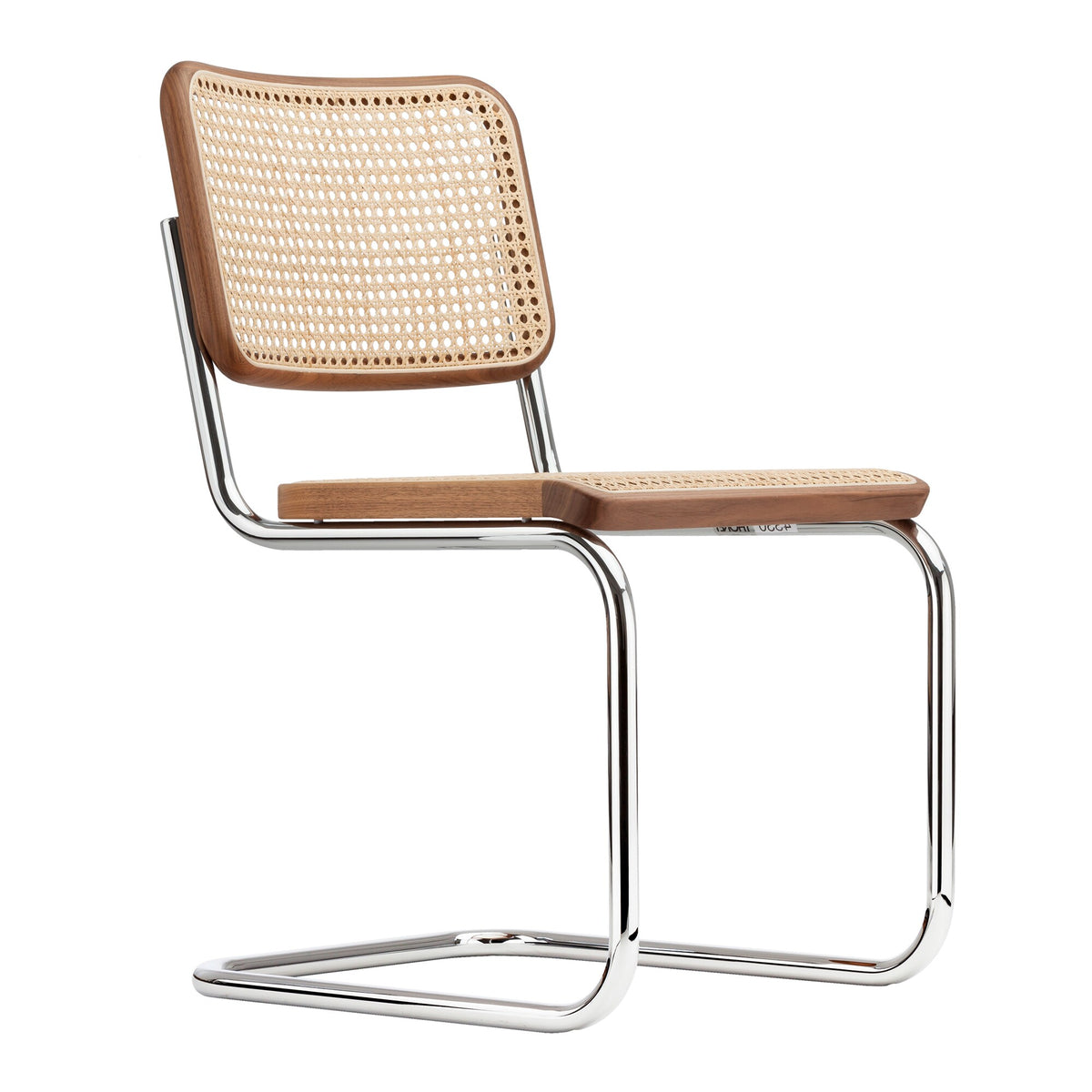 Thonet S 32 V Pure Materials Freischwinger Stuhl mit Rohrgeflecht