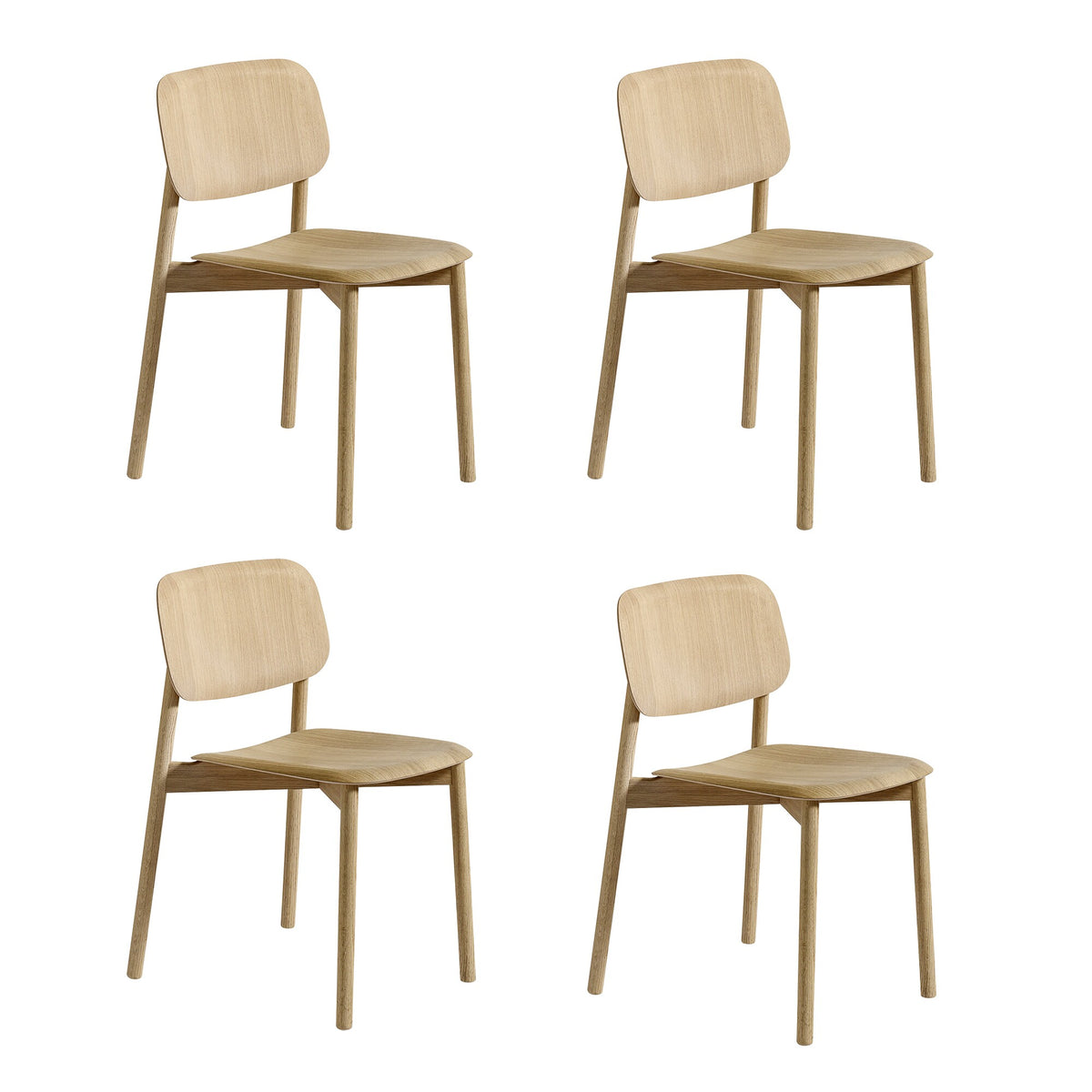 HAY Soft Edge 60 Stuhl 4er Set