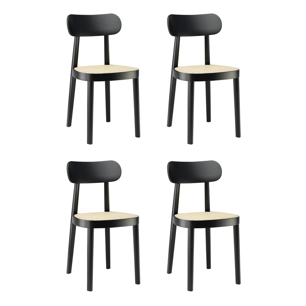 Thonet 118 Stuhl mit Rohrgeflecht 4er Set