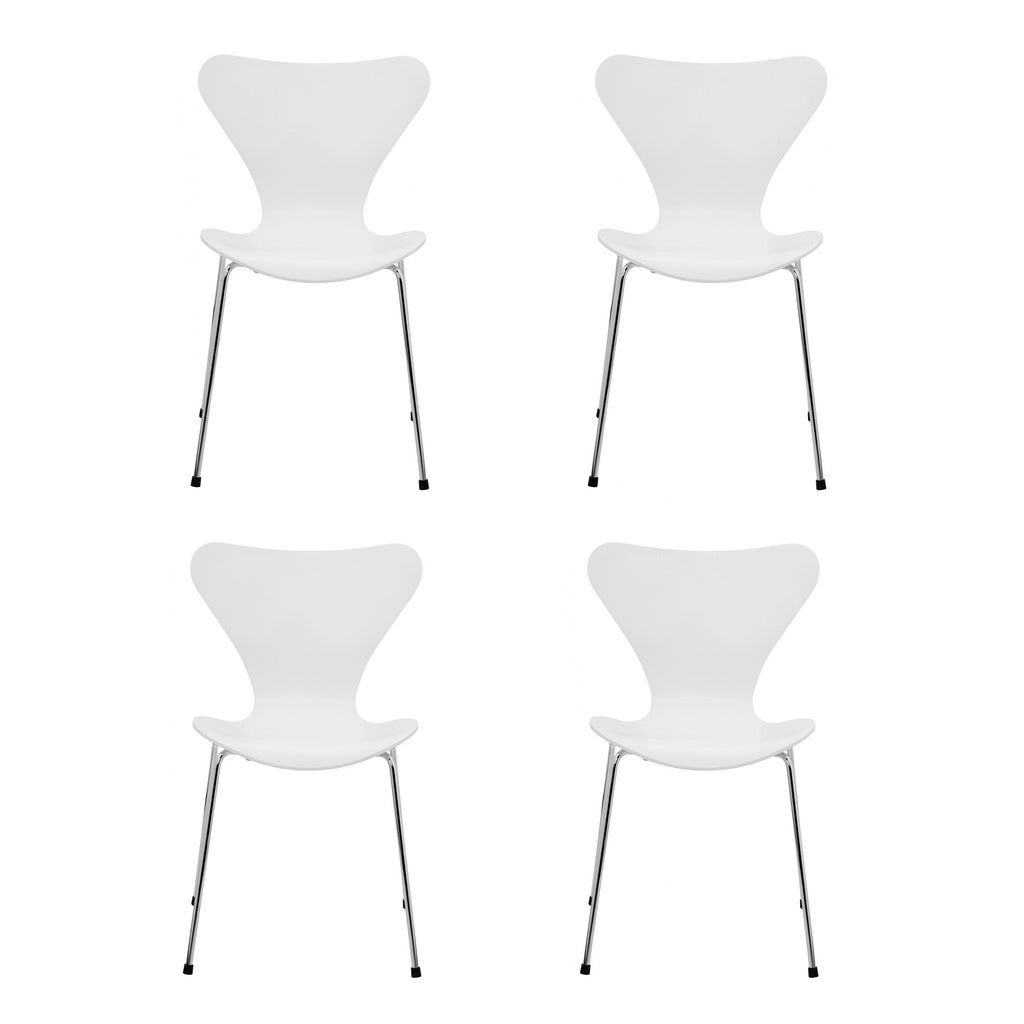 Fritz Hansen Serie 7™ Stuhl lackiert 4er Set