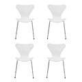 Fritz Hansen Serie 7™ Stuhl lackiert 4er Set