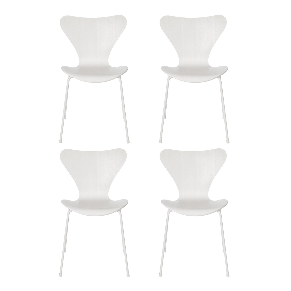 Fritz Hansen Serie 7™ Stuhl gefärbte Esche Monochrom 4er Set