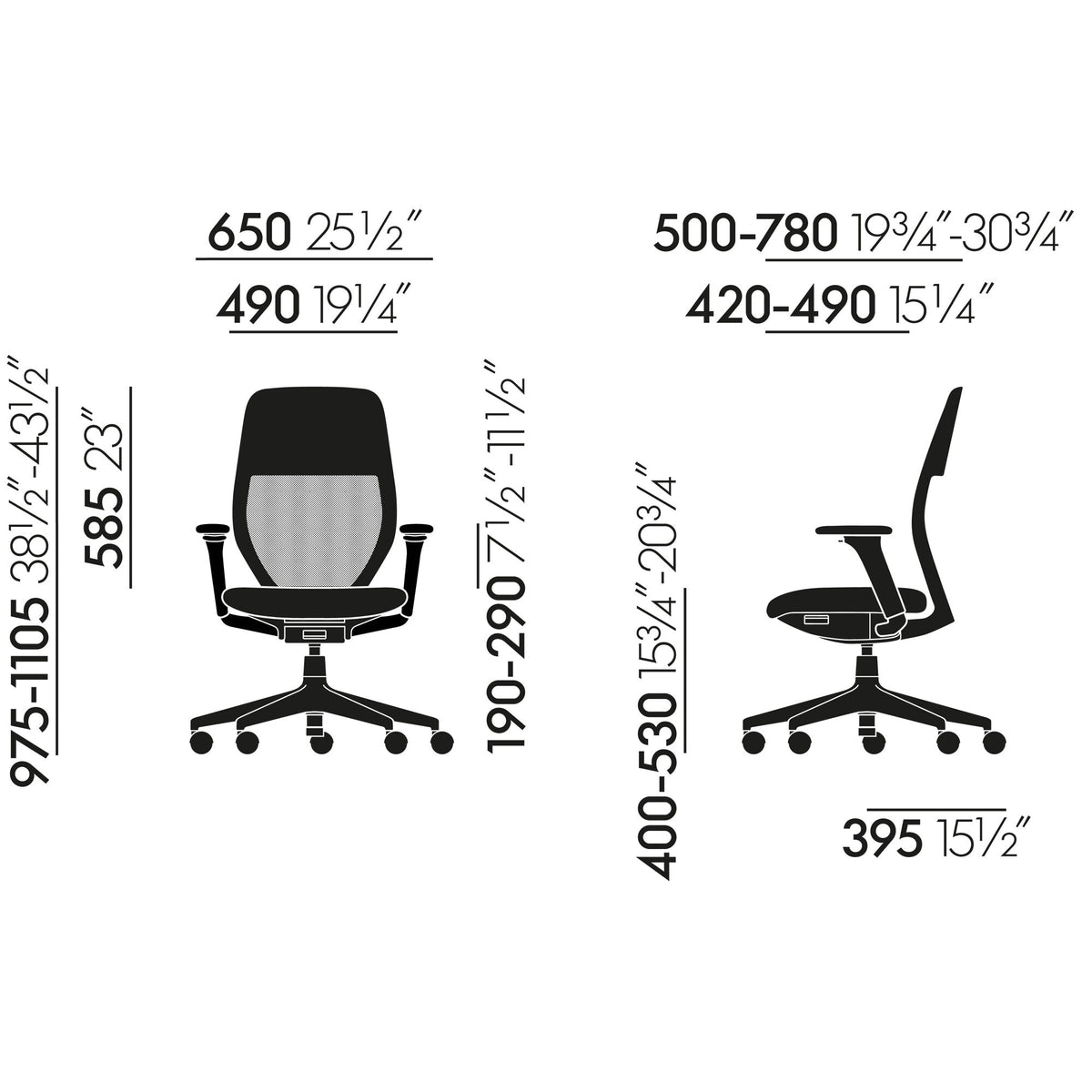 Vitra ACX Light Bürostuhl