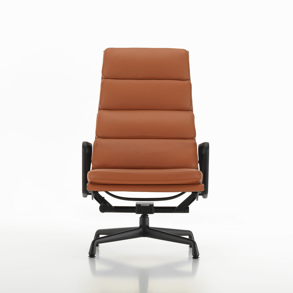 Vitra EA 222 Soft Pad Aluminium Chair Drehsessel Leder