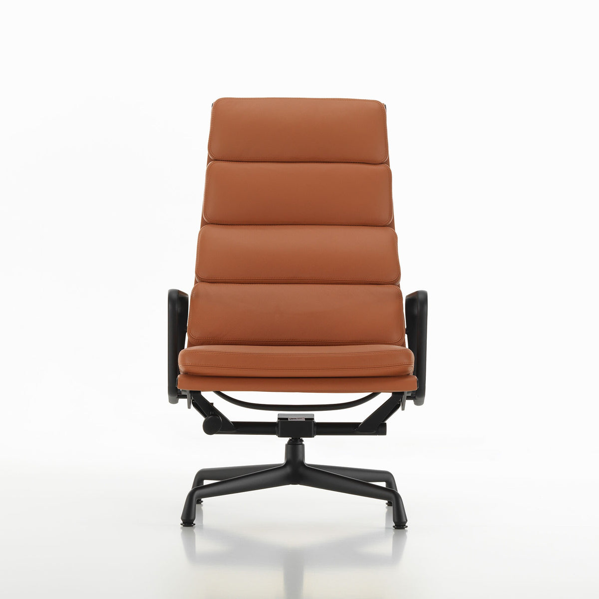 Vitra EA 222 Soft Pad Aluminium Chair Drehsessel Leder