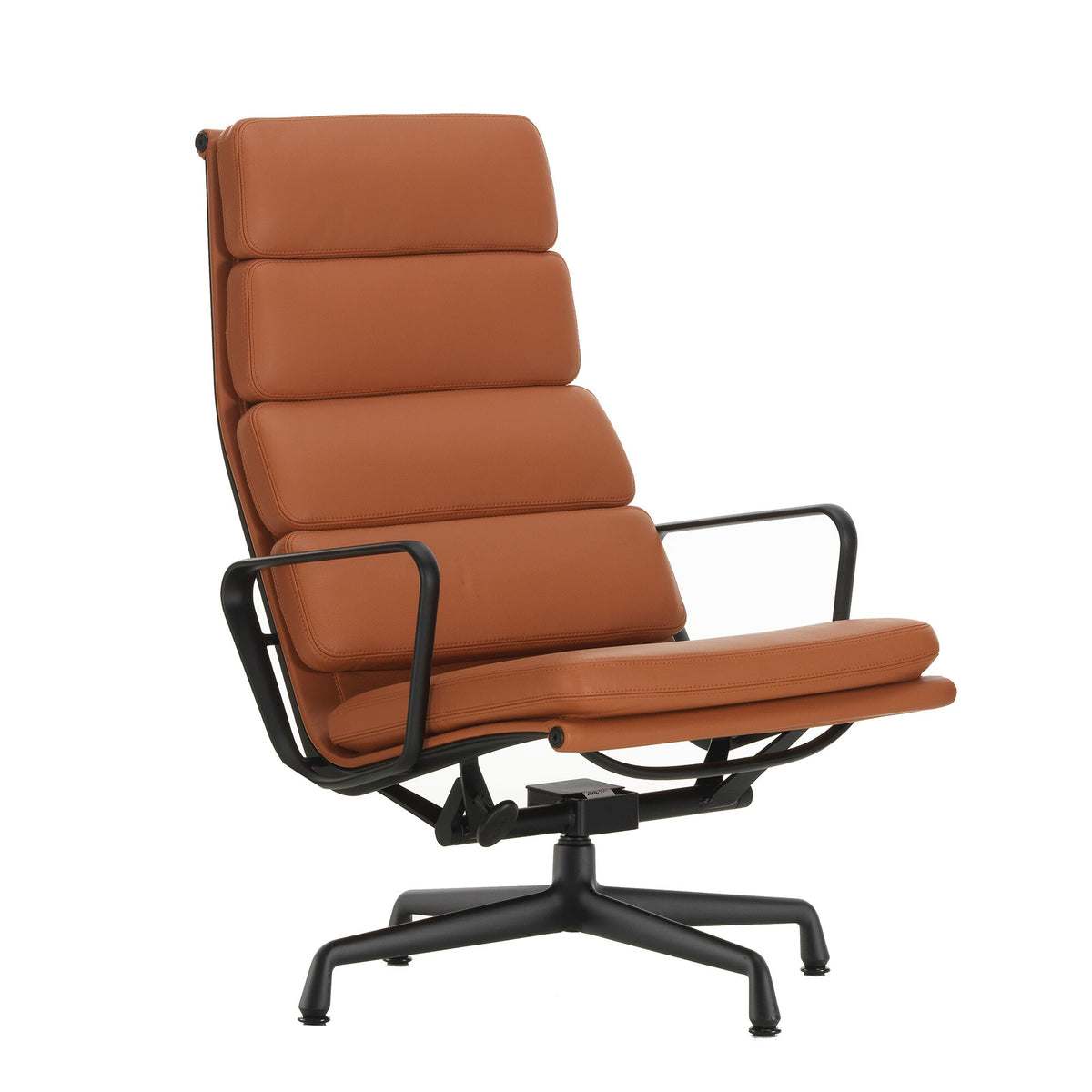 Vitra EA 222 Soft Pad Aluminium Chair Drehsessel Leder
