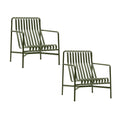 HAY Palissade Garten Loungesessel hoch 2er Set