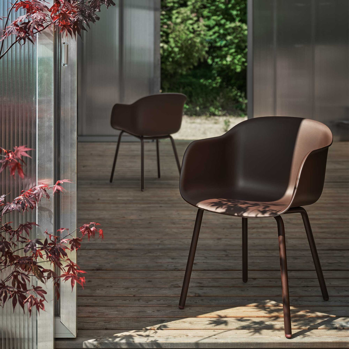 Muuto Fiber Gartenarmlehnstuhl