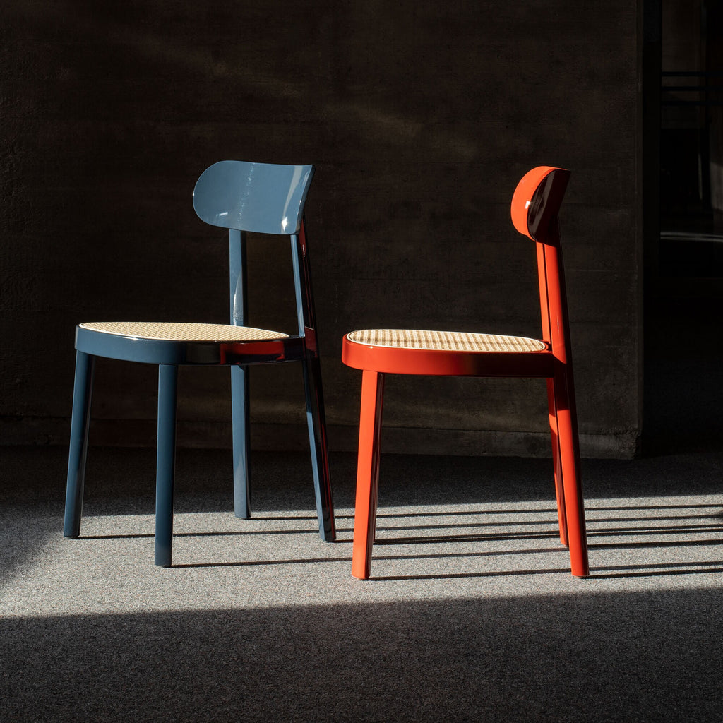 Thonet Gloss 118 Stuhl mit Rohrgeflecht