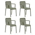 HAY Palissade Garten-Armlehnstuhl 4er Set