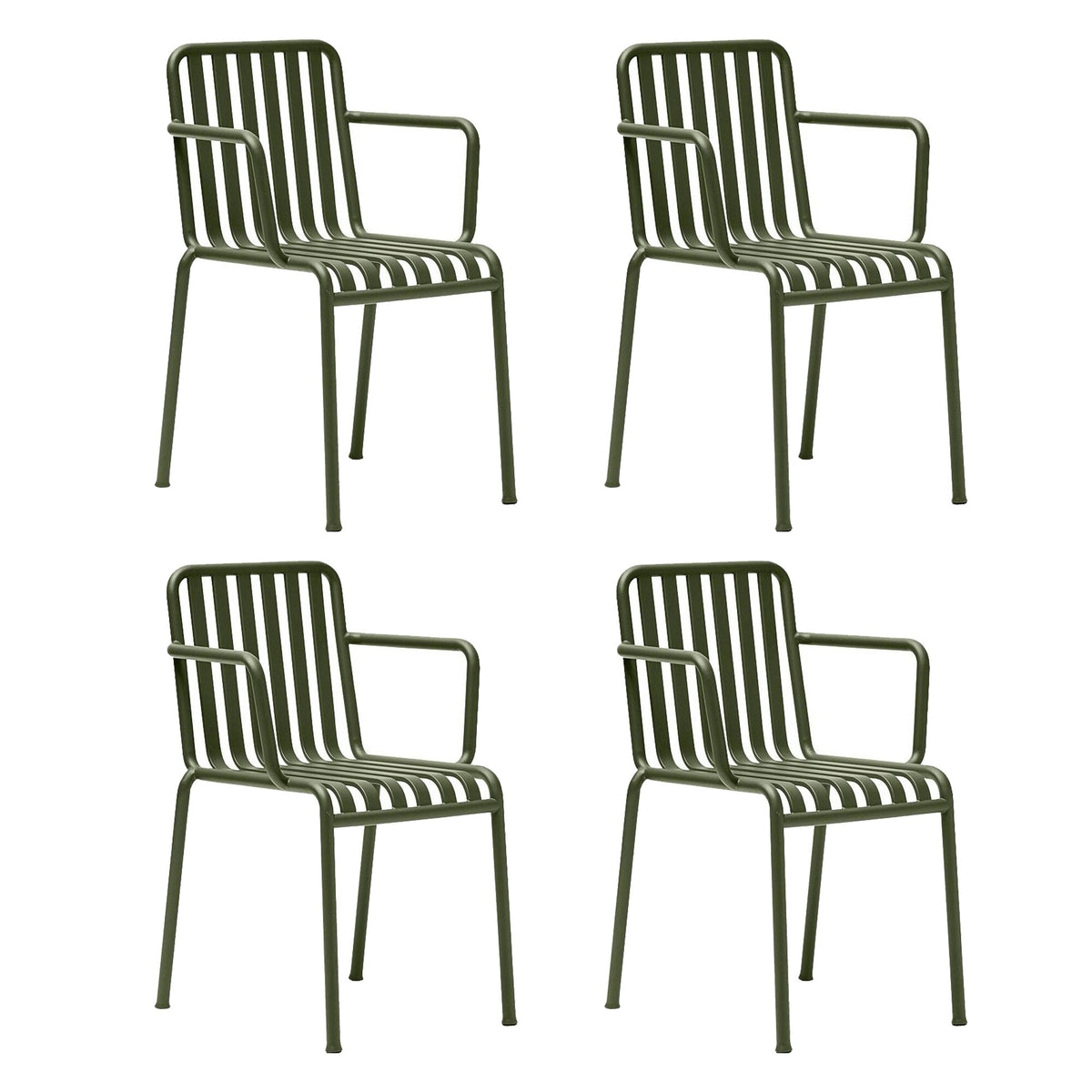 HAY Palissade Garten-Armlehnstuhl 4er Set