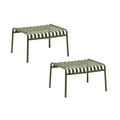 HAY Palissade Ottoman/ Gartenbeistelltisch 2er Set