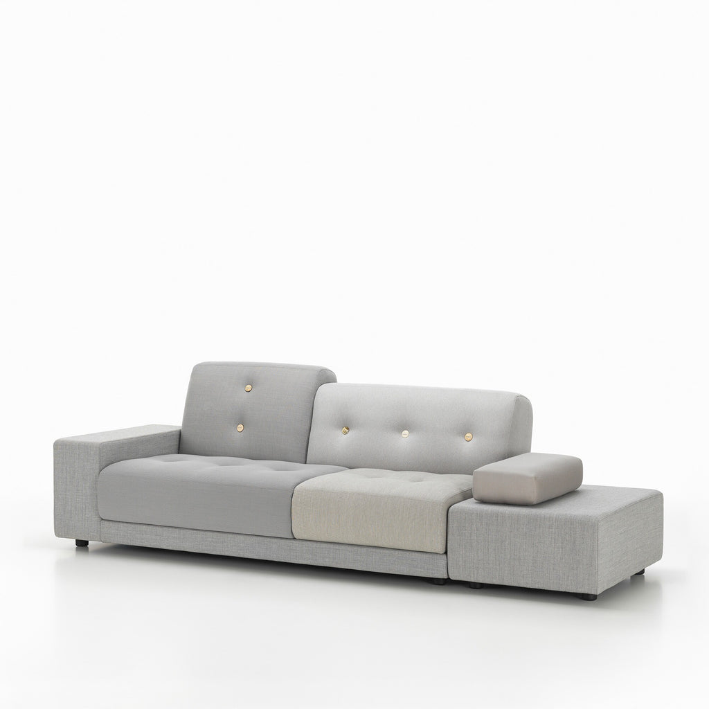 Vitra Polder Sofa Armlehne links mit Ottoman