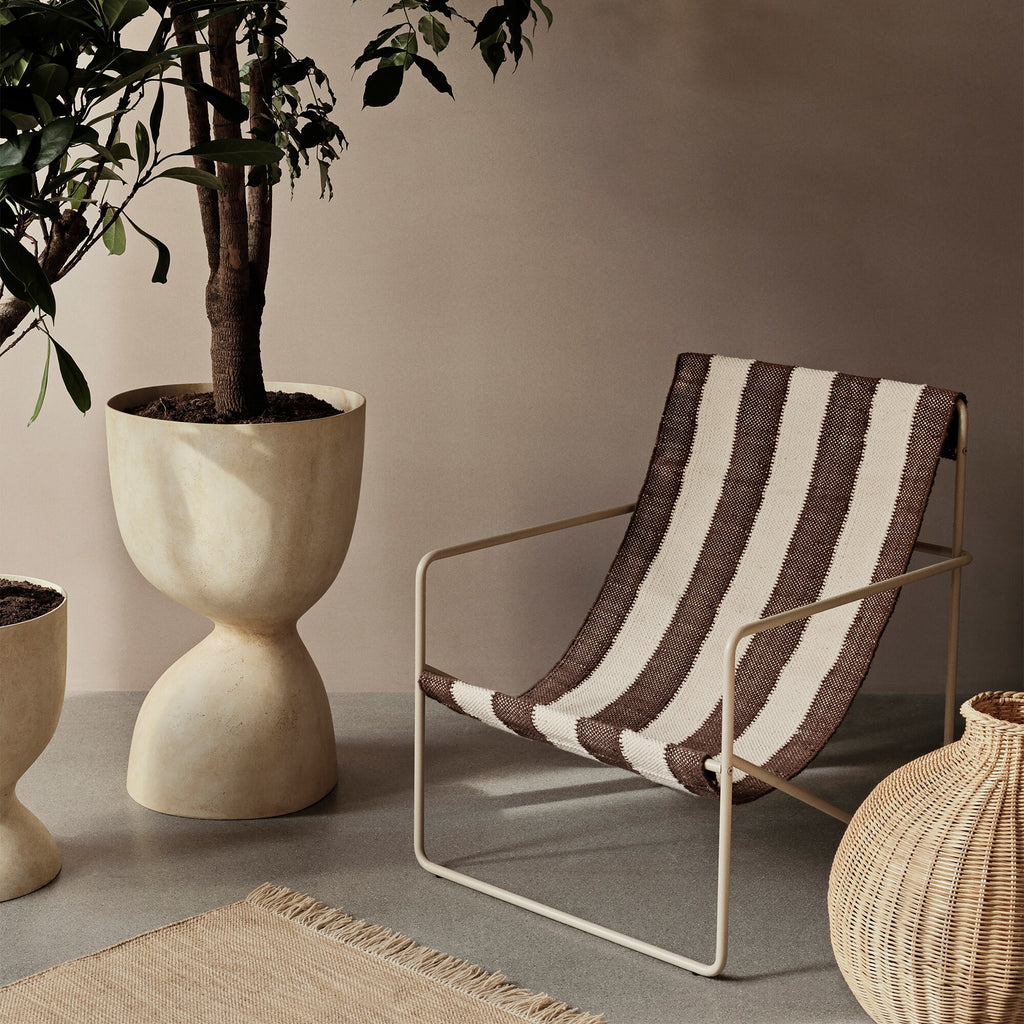 Ferm Living Desert Loungestuhl Gestell kaschmir
