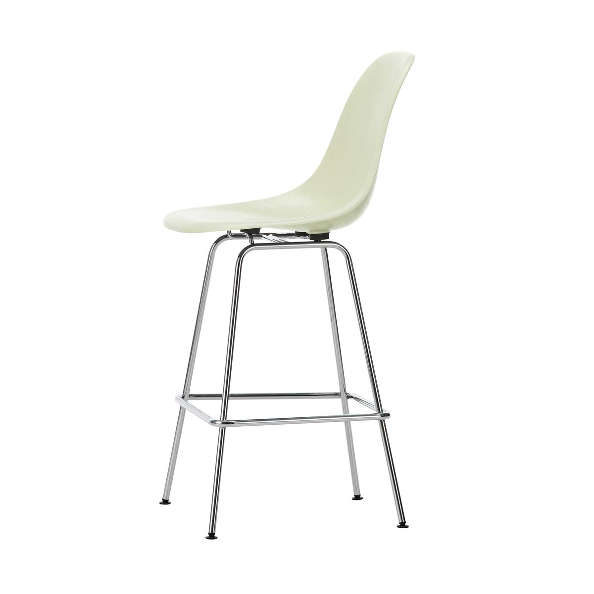 Vitra Eames Fiberglass Barstuhl medium verchromt