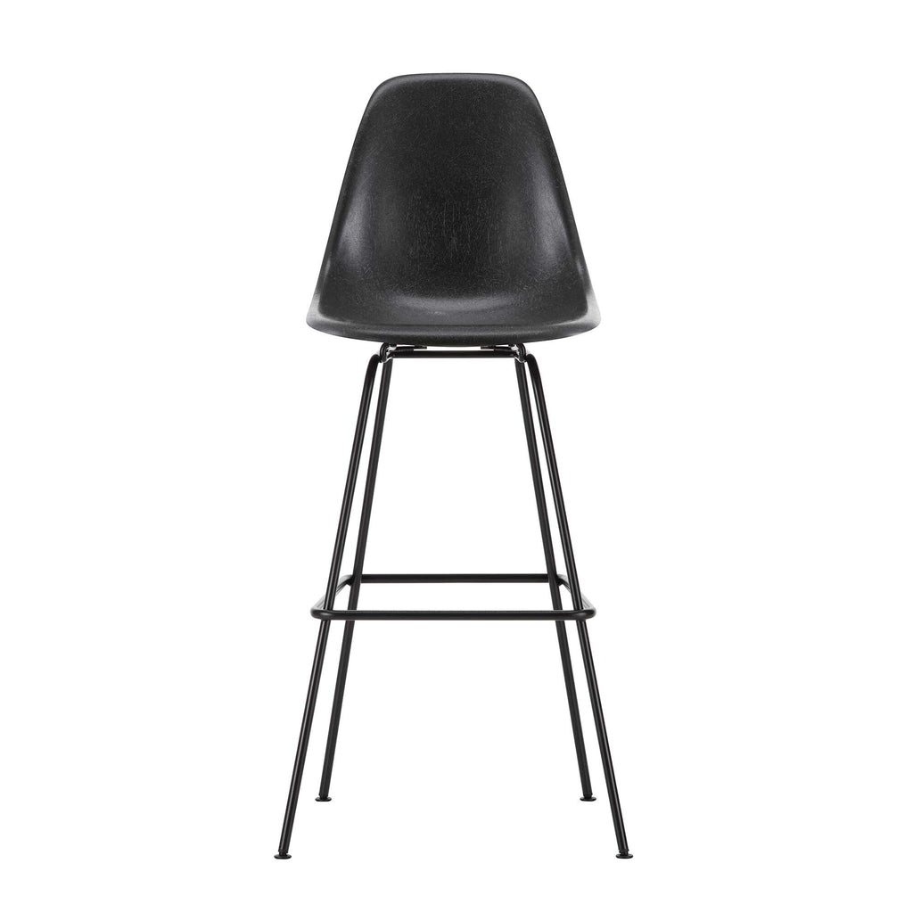 Vitra Eames Fiberglass Barstuhl hoch basic dark